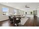 Cozy loft area with comfortable seating, abundant natural light, and hardwood floors at 4206 W Sevilla St, Tampa, FL 33629