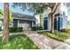 Exterior shot of community mailboxes near an amenity center, featuring lush landscaping and convenient access for residents at 4757 Legacy Park Dr, Tampa, FL 33611