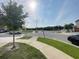 Street view of neighborhood with sidewalks and green spaces at 5310 Companion Ln, Tampa, FL 33619