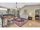 Spacious living room featuring high ceilings, hardwood floors, and natural light at 9346 Southern Belle Dr, Weeki Wachee, FL 34613