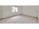 A room with carpet flooring, white walls, and a view of the yard at 1408 Birchstone Ave, Brandon, FL 33511