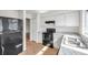 Kitchen featuring stainless steel appliances and marble countertops at 1408 Birchstone Ave, Brandon, FL 33511
