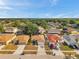 Aerial view of a charming neighborhood with well-maintained houses and mature trees at 1408 Birchstone Ave, Brandon, FL 33511