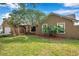 Charming home exterior with mature landscaping, green grass, and inviting curb appeal at 1851 Skyland Dr, Clearwater, FL 33759