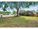 Single-story home featuring mature tree shading the front yard with well-maintained lawn and curb appeal at 1851 Skyland Dr, Clearwater, FL 33759
