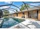 Inviting pool with screened enclosure, perfect for relaxing and entertaining outdoors at 1851 Skyland Dr, Clearwater, FL 33759
