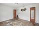 Empty bedroom with wood floors, two doors, and white walls at 2034 Upton S Ct, St Petersburg, FL 33712