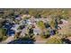 Charming neighborhood showcases tree-lined streets and well-maintained homes from an aerial perspective at 2035 29Th N Ave, St Petersburg, FL 33713