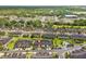 Neighborhood aerial view with community pool and well-maintained landscaping at 2129 Lennox Dale Ln, Brandon, FL 33510