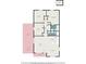 Detailed floor plan showcasing layout of bedrooms, bathrooms, kitchen, and living spaces at 2604 E Chelsea St, Tampa, FL 33610