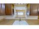 An undermount kitchen sink with wood countertops and a window providing natural light at 306 Oak Ave, Brandon, FL 33510