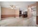 Bright living room showcasing open kitchen and natural light at 3413 W Kirby St, Tampa, FL 33614