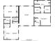 Detailed floor plan showcasing the layout of the 2,162 sq ft home, including dimensions and room locations at 3544 Porter Rd, Lithia, FL 33547