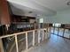 A view of the kitchen showing partial framing and cabinets at 378 79Th Ne Ave, St Petersburg, FL 33702