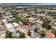 A captivating aerial view shows the building's prime location in a residential neighborhood close to the water at 412 S Albany Ave # 2, Tampa, FL 33606