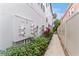 Exterior shot showing utilities, lush greenery, and a pathway along the side of the property at 412 S Albany Ave # 2, Tampa, FL 33606