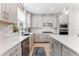 Bright kitchen with white countertops, stainless steel appliances, and tiled backsplash at 412 S Albany Ave # 2, Tampa, FL 33606