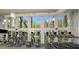 Bright fitness center with treadmills, ellipticals, weights, and large windows overlooking the trees at 5728 Watercolor Dr, Lithia, FL 33547