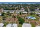 Beautiful aerial view of the community, surrounded by lush landscaping at 7303 9Th W Ave # 7303, Bradenton, FL 34209