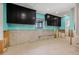 Open kitchen layout ready for renovation with dark cabinets at 8722 Thornwood Ln, Tampa, FL 33615