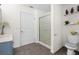 Bright bathroom with a vanity, toilet, and glass shower at 903 Tomahawk Trl, Brandon, FL 33511