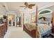 Large main bedroom with views to the bathroom at 919 Ballinger Rd, Lutz, FL 33548