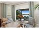 Sitting area with large window and water view at 919 Ballinger Rd, Lutz, FL 33548