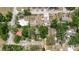 Overhead shot of the property highlighting its lot size and proximity to neighborhood amenities at 1010 Oakhill St, Seffner, FL 33584