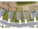 Aerial view showcasing neatly arranged homes with lawns in a well-maintained neighborhood at 10732 Chippewa Dr, Parrish, FL 34219