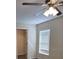 Bright bedroom with a ceiling fan and walk-in closet at 1107 Howard St, Clearwater, FL 33756