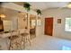 Bright home featuring an open layout from the kitchen to the dining area at 1262 Jeffords St, Clearwater, FL 33756