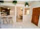 Home featuring an open layout from the kitchen to the dining area at 1262 Jeffords St, Clearwater, FL 33756