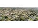 Aerial view of a residential neighborhood with tree-lined streets and city skyline at 14000 104Th Ave, Largo, FL 33774