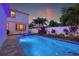 Gorgeous pool and spa area at dusk with garden at 1436 30Th N Ave, St Petersburg, FL 33704