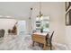 The kitchen area with views of the pool through the window, offers a delightful backdrop while cooking at 160 Sage Cir, Crystal Beach, FL 34681