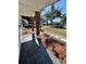 Inviting front porch with tiled floor and decorative landscaping at 1778 New Hampshire Ne Ave, St Petersburg, FL 33703