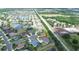 Aerial view featuring a single-Gathering home situated on a cul-de-sac in a beautiful community, near a pond at 2214 132Nd E Pl, Parrish, FL 34219