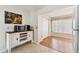 Breakfast nook with wood-look flooring and sliding door at 2469 Franciscan Dr # 59, Clearwater, FL 33763