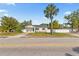 Charming single-story home with a well-manicured lawn, complemented by a beautiful palm tree at 411 37Th S St, St Petersburg, FL 33711