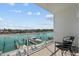 Balcony view of the marina and waterfront at 415 Island Way # 303, Clearwater Beach, FL 33767