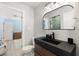 Modern bathroom with stylish vanity, toilet, and open concept at 4618 Bayshore Ne Blvd, St Petersburg, FL 33703