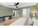 Serene bedroom features neutral decor, with walk-in closet and ensuite bathroom at 4618 Bayshore Ne Blvd, St Petersburg, FL 33703