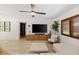 Bright living room featuring a media center, hardwood floors and neutral furniture at 4618 Bayshore Ne Blvd, St Petersburg, FL 33703