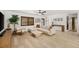 Spacious living room showcases stylish furnishings, ample natural light, and a comfortable seating arrangement at 4618 Bayshore Ne Blvd, St Petersburg, FL 33703