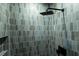 Walk-in shower with unique tile work and a rainfall showerhead at 4618 Bayshore Ne Blvd, St Petersburg, FL 33703