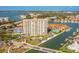 Waterfront condominium and townhome community with a high-rise building and canal access at 4900 Brittany S Dr # 209, St Petersburg, FL 33715