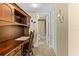 Functional home office featuring a built-in desk and storage space, offering a quiet area for work or study at 4900 Brittany S Dr # 209, St Petersburg, FL 33715