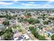 Lush neighborhood view from above showcases a blend of homes, roads, and green spaces under a bright sky at 6915 N Hubert Ave, Tampa, FL 33614