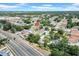Scenic aerial view of a residential neighborhood, showcasing a variety of homes and streets at 6915 N Hubert Ave, Tampa, FL 33614