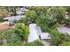 Aerial view of home showing roof and driveway at 810 W River Dr, Temple Terrace, FL 33617